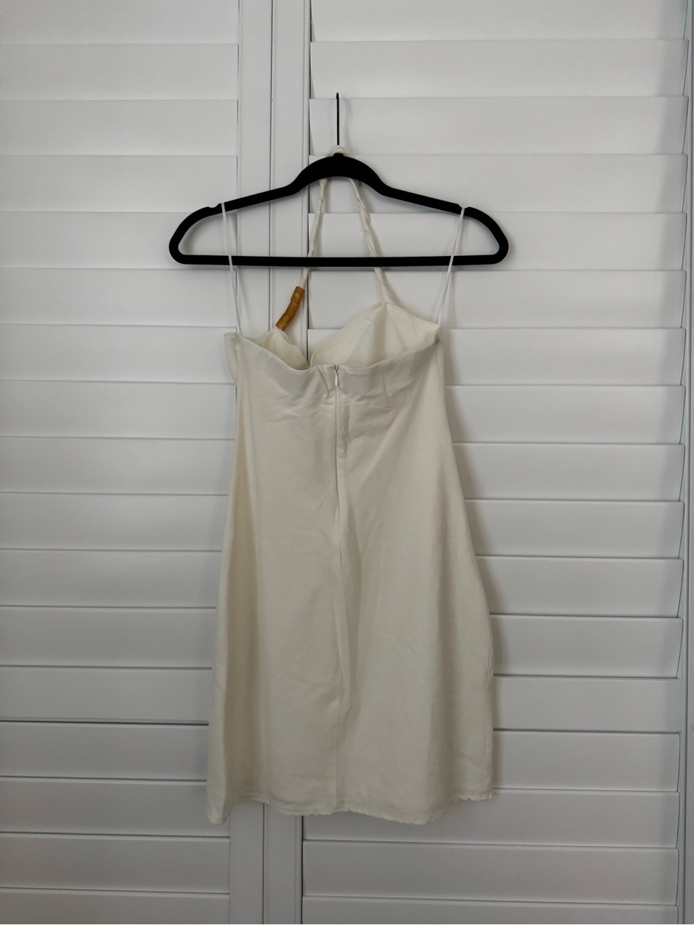 Zara Cream Halter Mini Dress - Picture 2 of 3